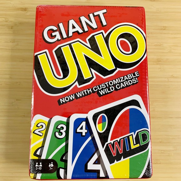 Mattel Games Mattel Giant Uno Cards Game Jumbo Extra Large 85x55